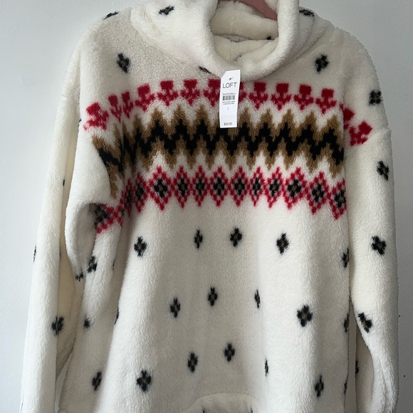 LOFT fluffy sweater. Size Small - Picture 5 of 7